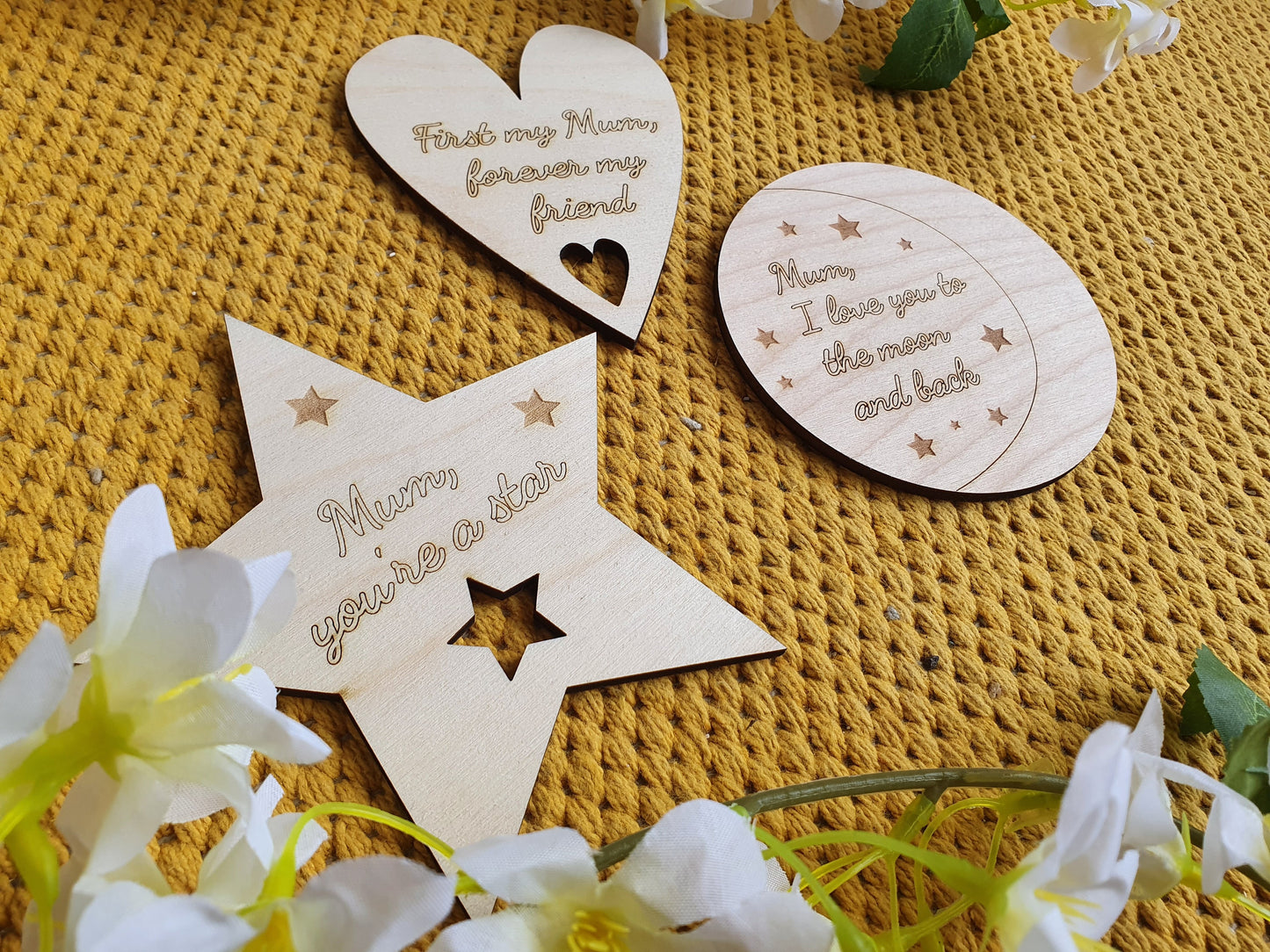 Personalised Mum coaster/decorative tile set