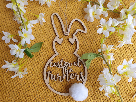 Personalised Easter Bunny Wreath