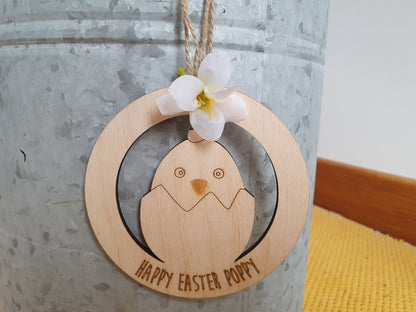 Personalised Easter Chick Decoration