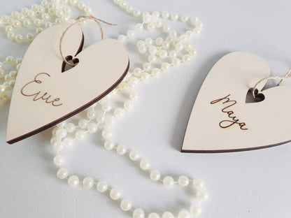 Personalised Wooden Wedding Place Cards