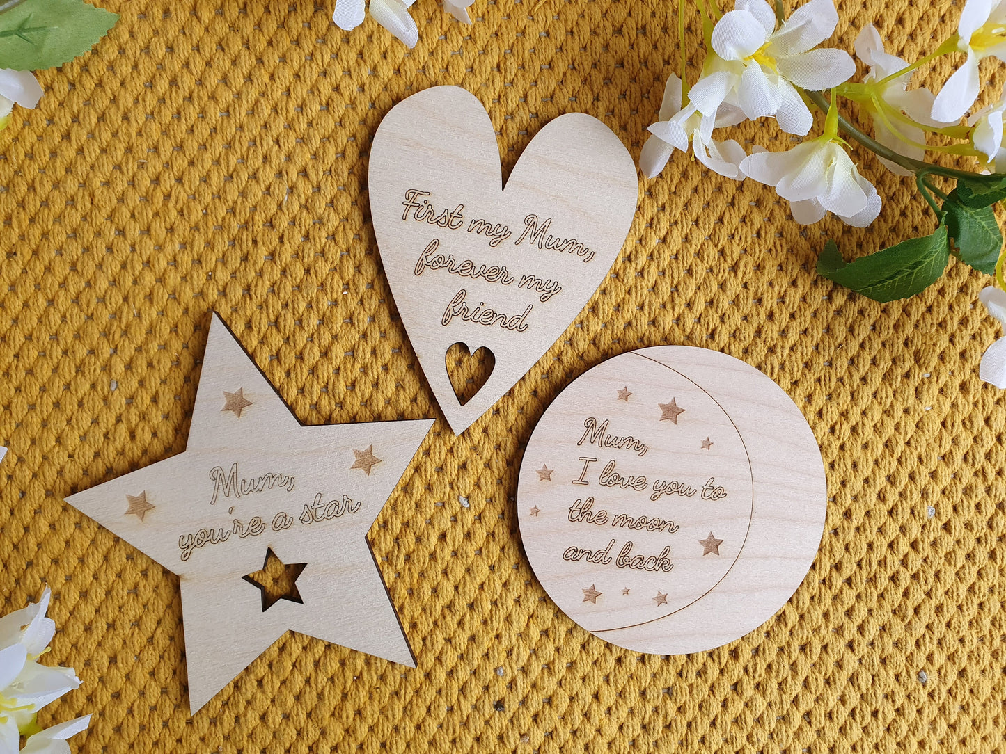 Personalised Mum coaster/decorative tile set