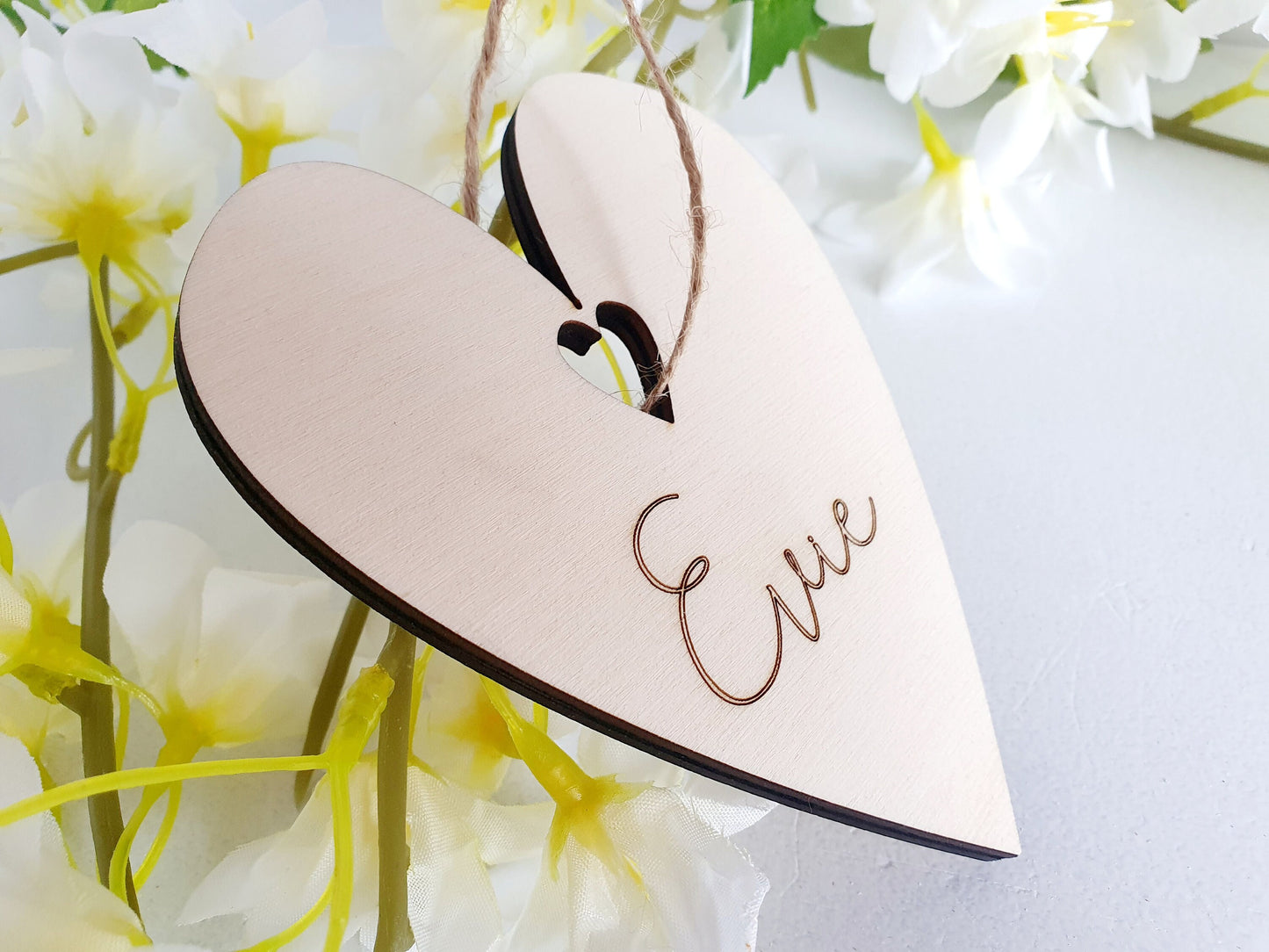 Personalised Wooden Wedding Place Cards