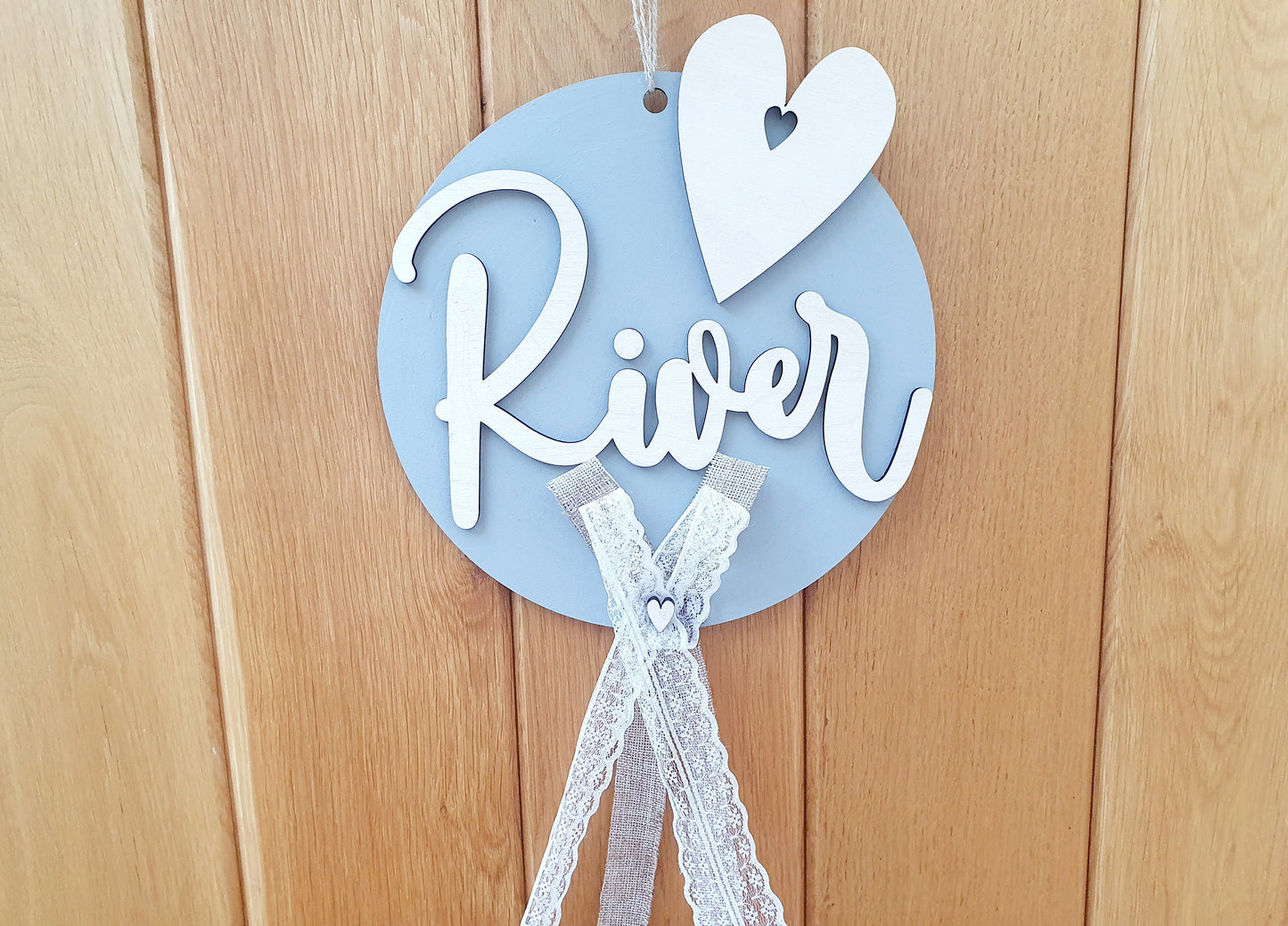 Wooden Personalised Name Bedroom Door/Wall Sign