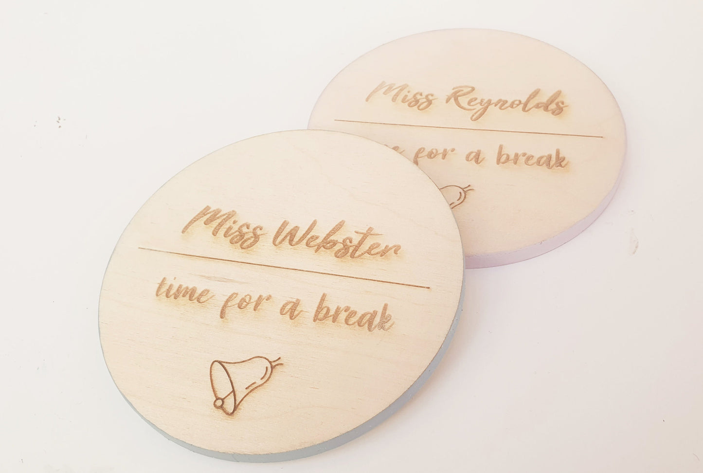 Personalised Wooden Coaster for Teacher l Gift for End of Term l Teacher Thank you Gift l Different Colours Available