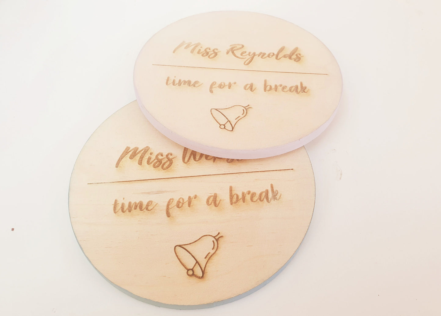 Personalised Wooden Coaster for Teacher l Gift for End of Term l Teacher Thank you Gift l Different Colours Available