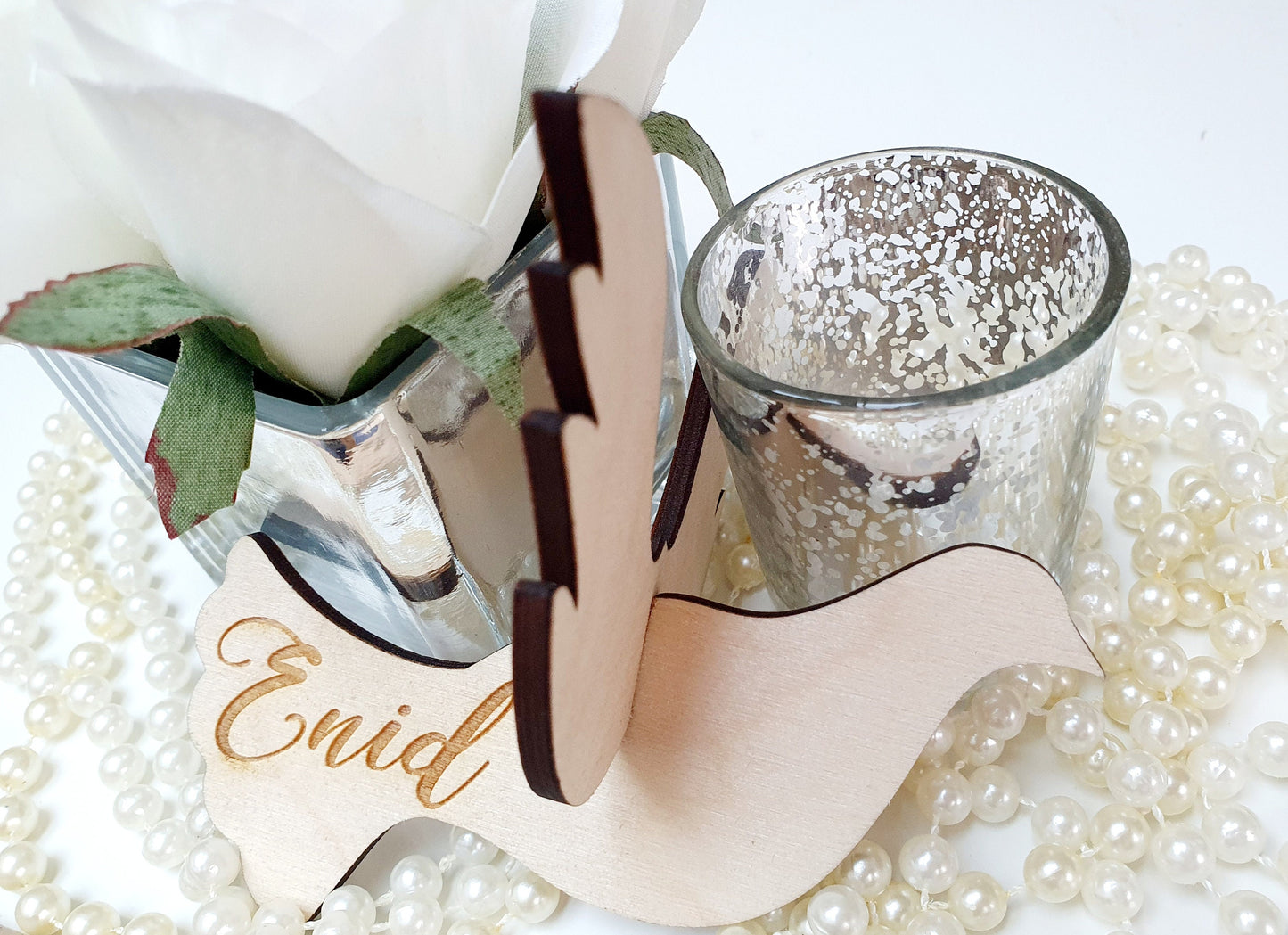 Wedding Place Cards - Wooden 3D Doves