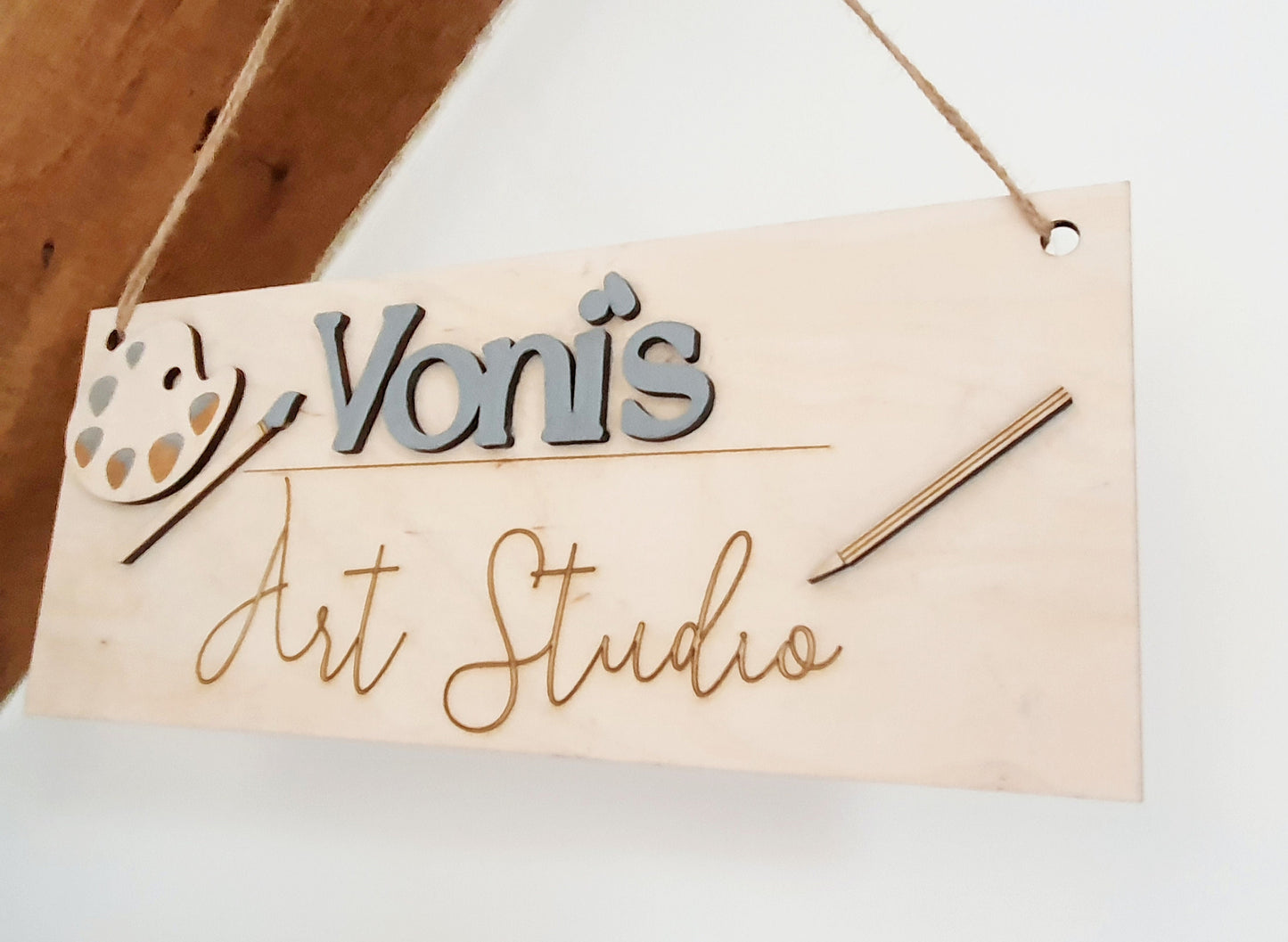 Art Studio/Craft Room/Sewing Room Custom Name Door/Wall Sign Available in Different Colours