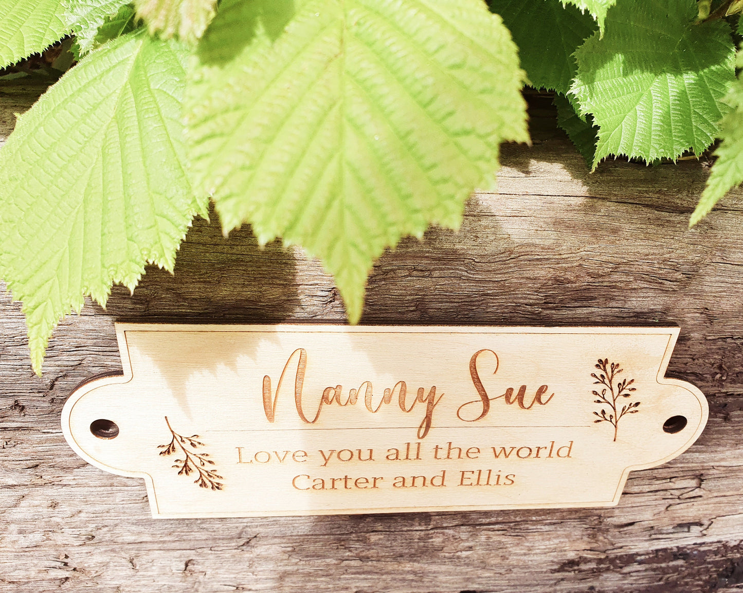 Personalised Outdoor Garden Planter Plaque - Any Name and Any Message