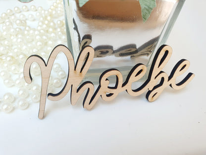 Wedding Name Places - Unique Wedding Wooden Letters - Custom Wedding Favours - Wedding Titles - Wooden Names