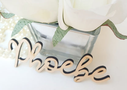 Wedding Name Places - Unique Wedding Wooden Letters - Custom Wedding Favours - Wedding Titles - Wooden Names