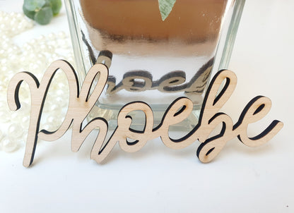 Wedding Name Places - Unique Wedding Wooden Letters - Custom Wedding Favours - Wedding Titles - Wooden Names