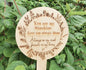 Custom Memorial Sign - Personalised Wooden 'In Loving Memory' Sign With Custom Message - Any Details Can Be Included - Garden In Memory Sign