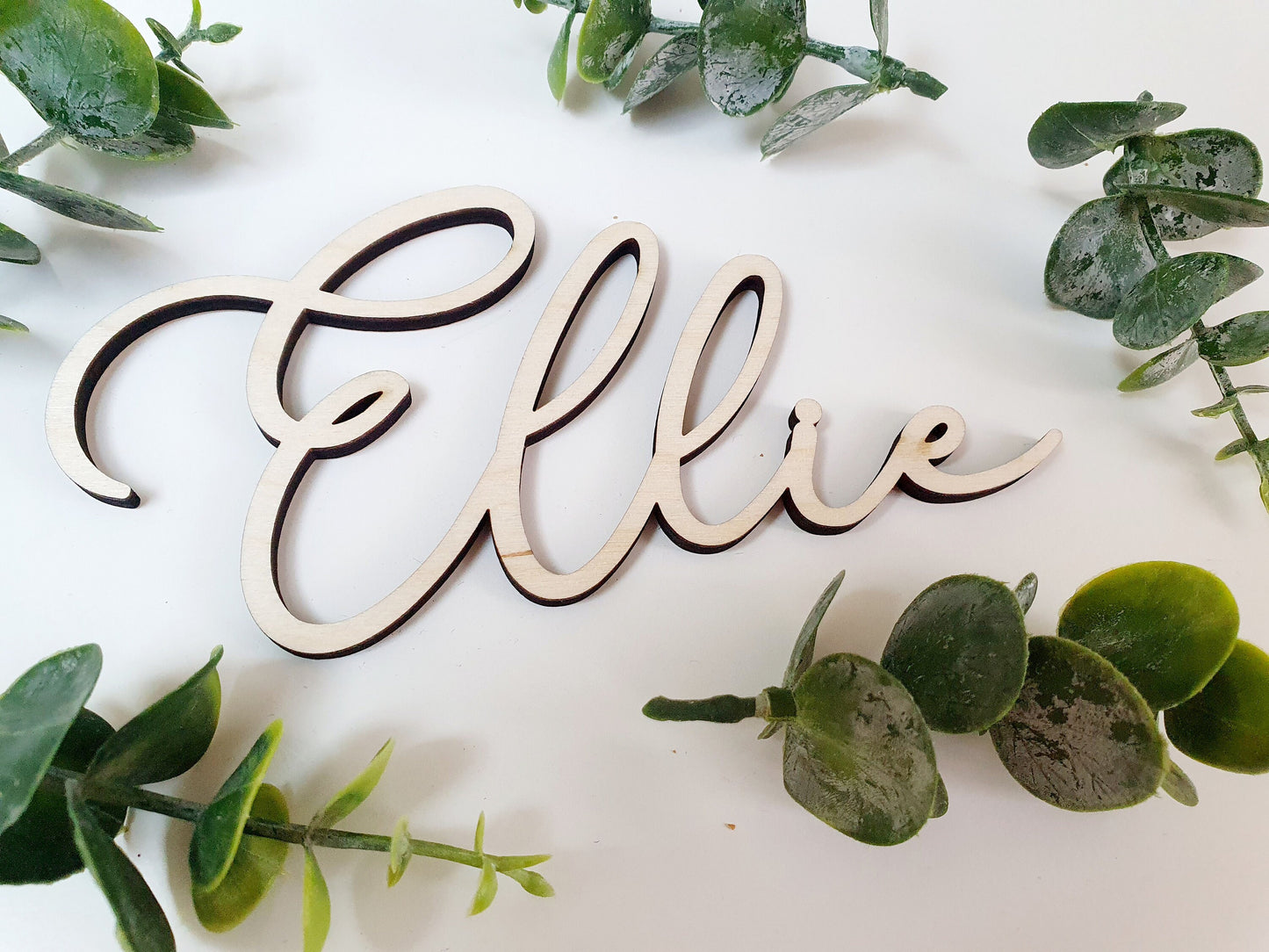 Rustic Personalised Wooden Wedding Place Cards - Pretty Wooden Letters Wedding Favours - Wedding Name Places - Wedding Titles