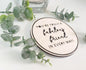 Small gift for friend - Truly Fabulous Friend Wood and Grey Coaster - Gift for a Fabulous Friend - Rustic Friend Coaster