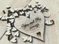 You and me always keyring - Valentines small gift - You and me always wooden gift - You and me always keyring valentines gift