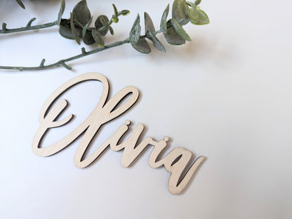 Rustic Stylish Wooden Wedding Place Cards - Modern Wooden Names Wedding Favours - Wedding Name Places - Unique Wedding Titles