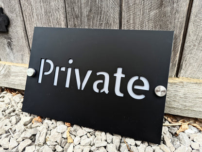 Private Sign for House. Outdoor Private Sign for Drive. House Private Sign for Door. Acrylic Private Wall Sign. Gate Private Sign.