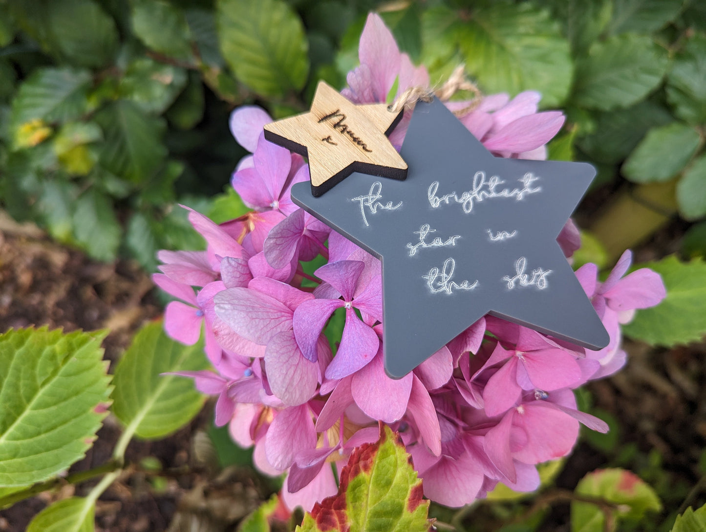 Brightest star in the sky sign. Personalised star keepsake. Personalised memorial keepsake. Keepsake for loved one. In memory of star.