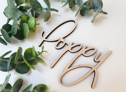 Rustic Personalised Wooden Wedding Place Cards - Modern Wooden Letters Wedding Favours - Wedding Name Places - Wedding Titles