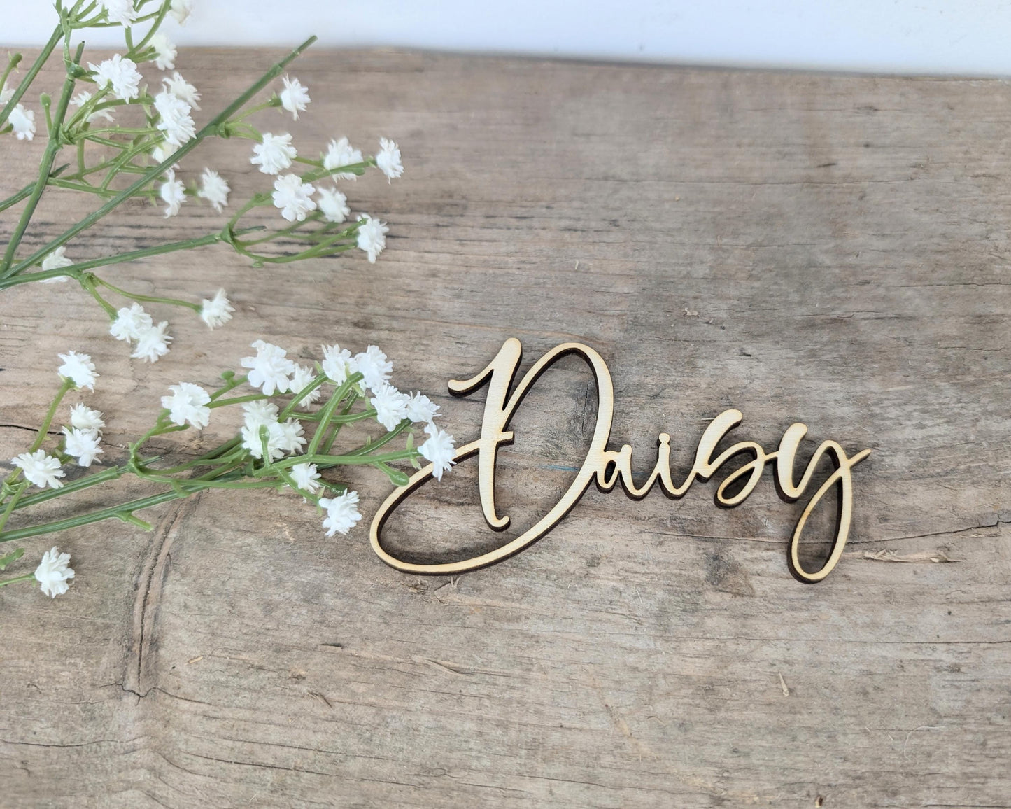 Personalised Wedding Name Places l Wooden Place Cards l Elegant Wood Place Names l Names for Tables at Weddings l Wedding Place Settings