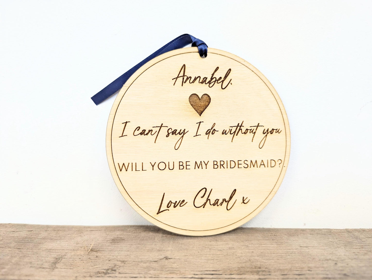 Personalised will you be my bridesmaid sign with name l Bridesmaid wooden sign l Gift for bridesmaid l Bridesmaid proposal gift