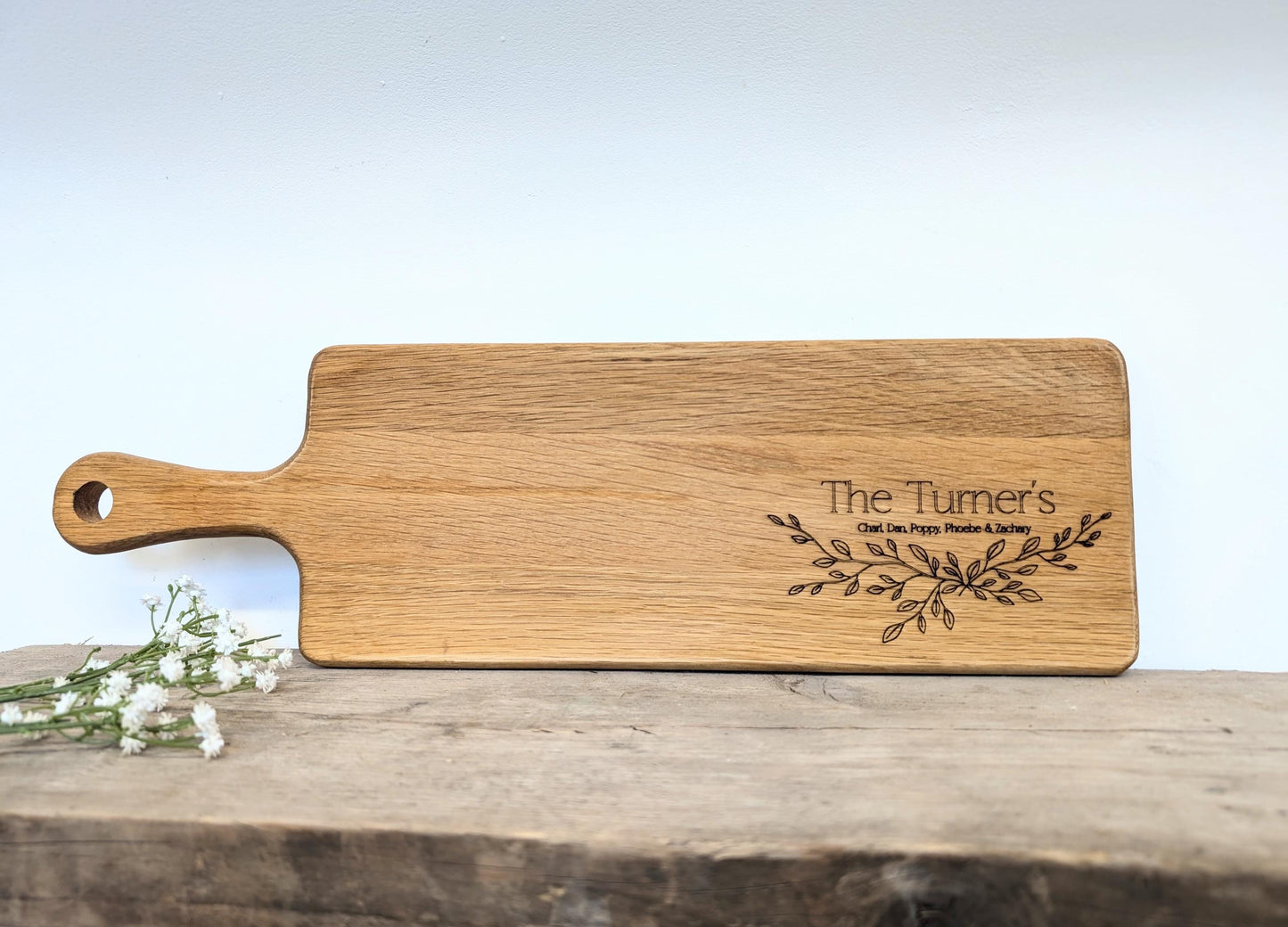 Personalised Engraved Wooden Serving Board - Rustic Engraved Charcuterie Board - Anniversary Gift - Wedding Gift - New Home Gift.