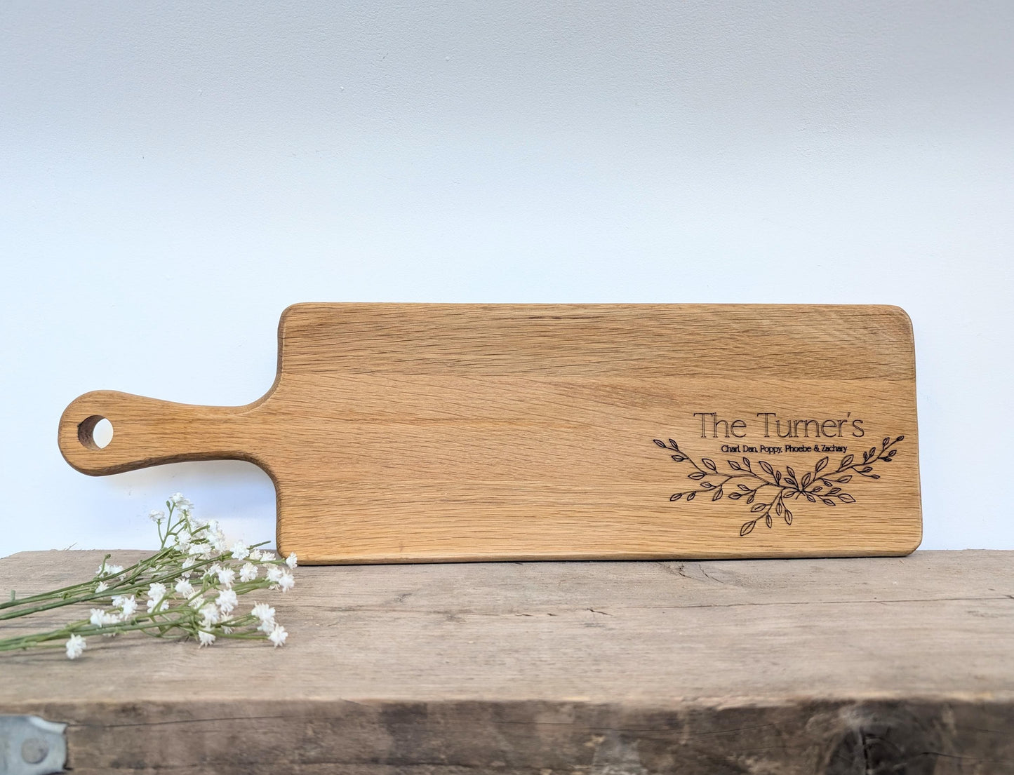 Personalised Engraved Wooden Serving Board - Rustic Engraved Charcuterie Board - Anniversary Gift - Wedding Gift - New Home Gift.