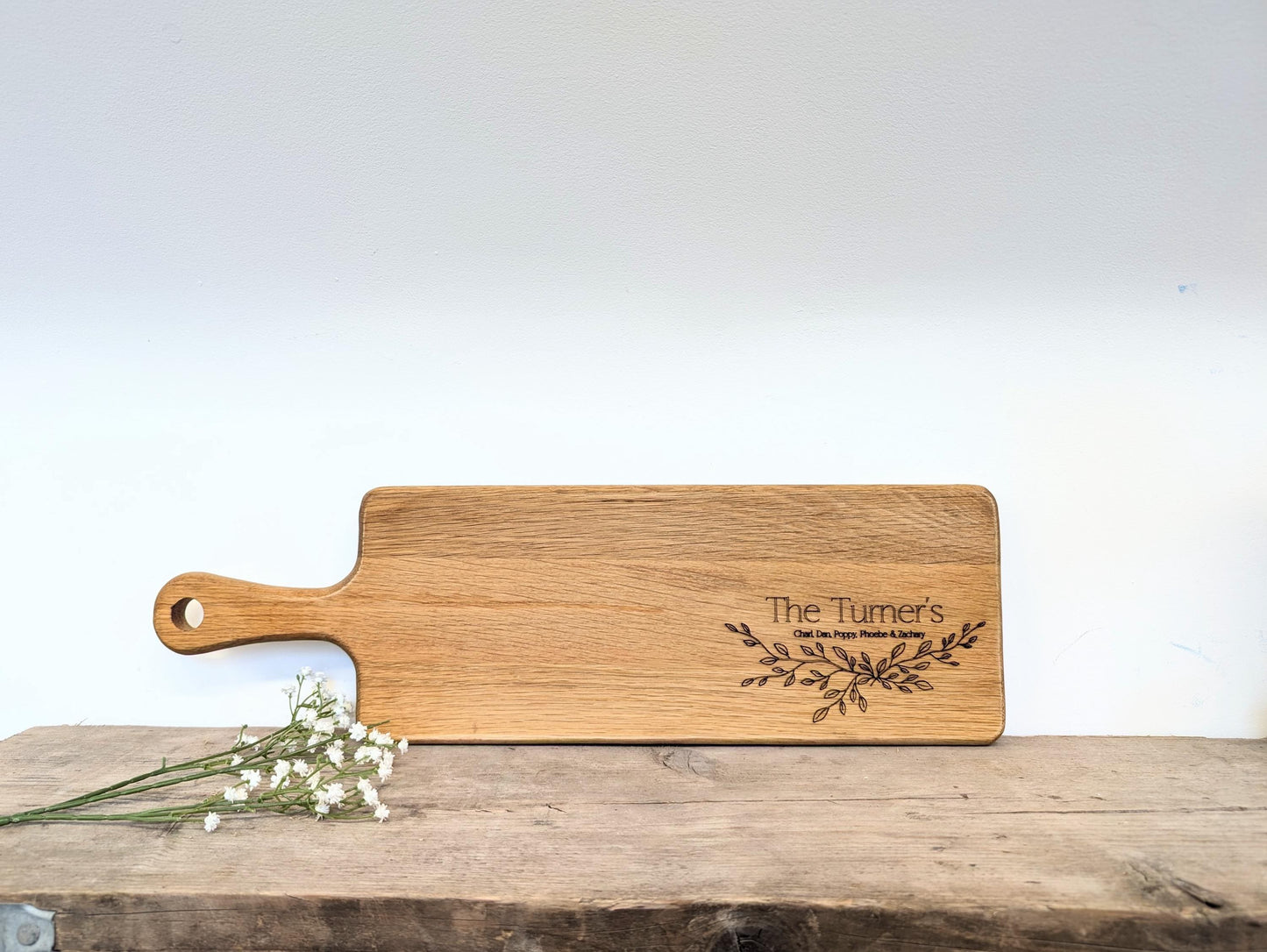 Personalised Engraved Wooden Serving Board - Rustic Engraved Charcuterie Board - Anniversary Gift - Wedding Gift - New Home Gift.