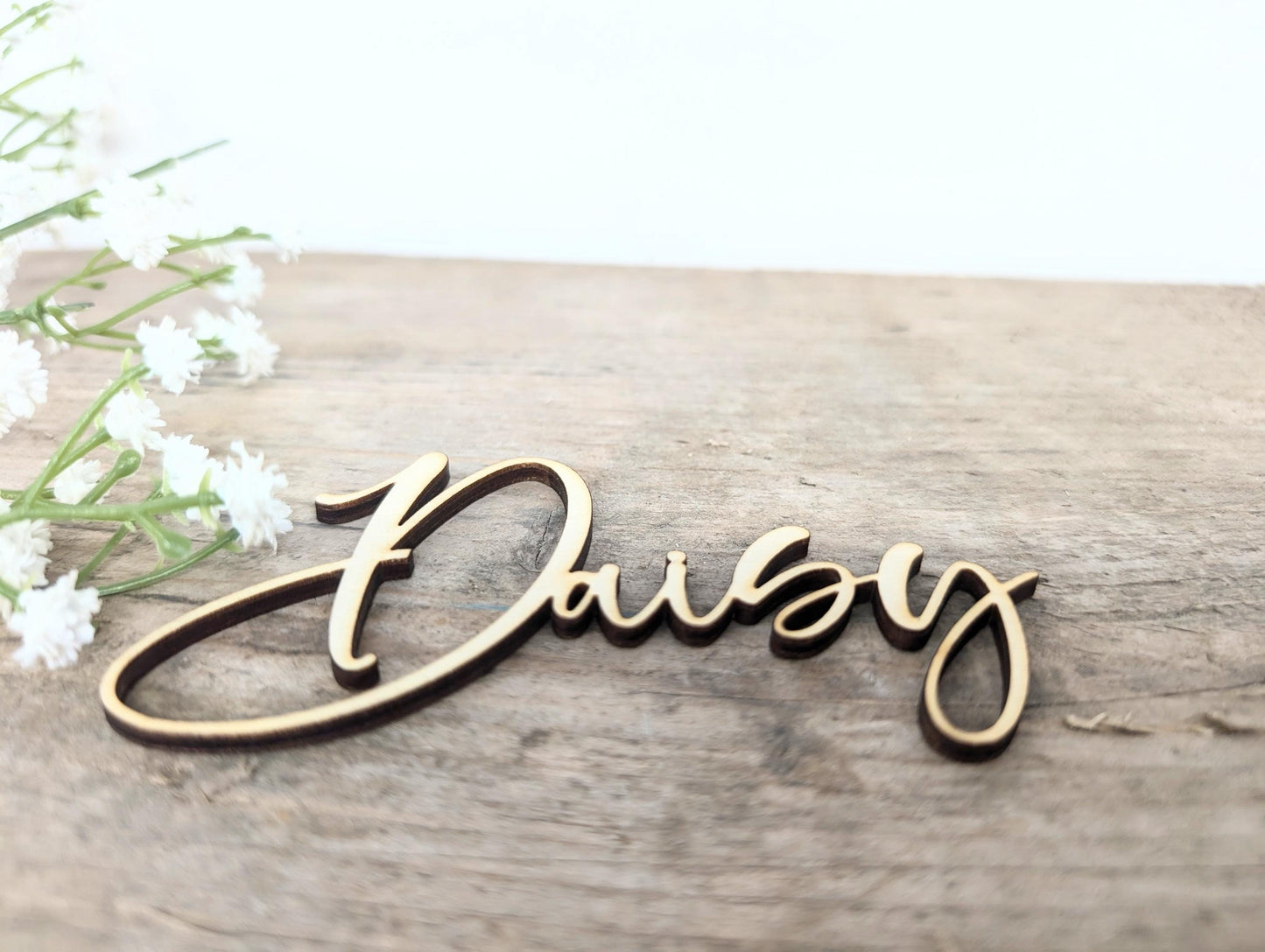 Personalised Wedding Name Places l Wooden Place Cards l Elegant Wood Place Names l Names for Tables at Weddings l Wedding Place Settings