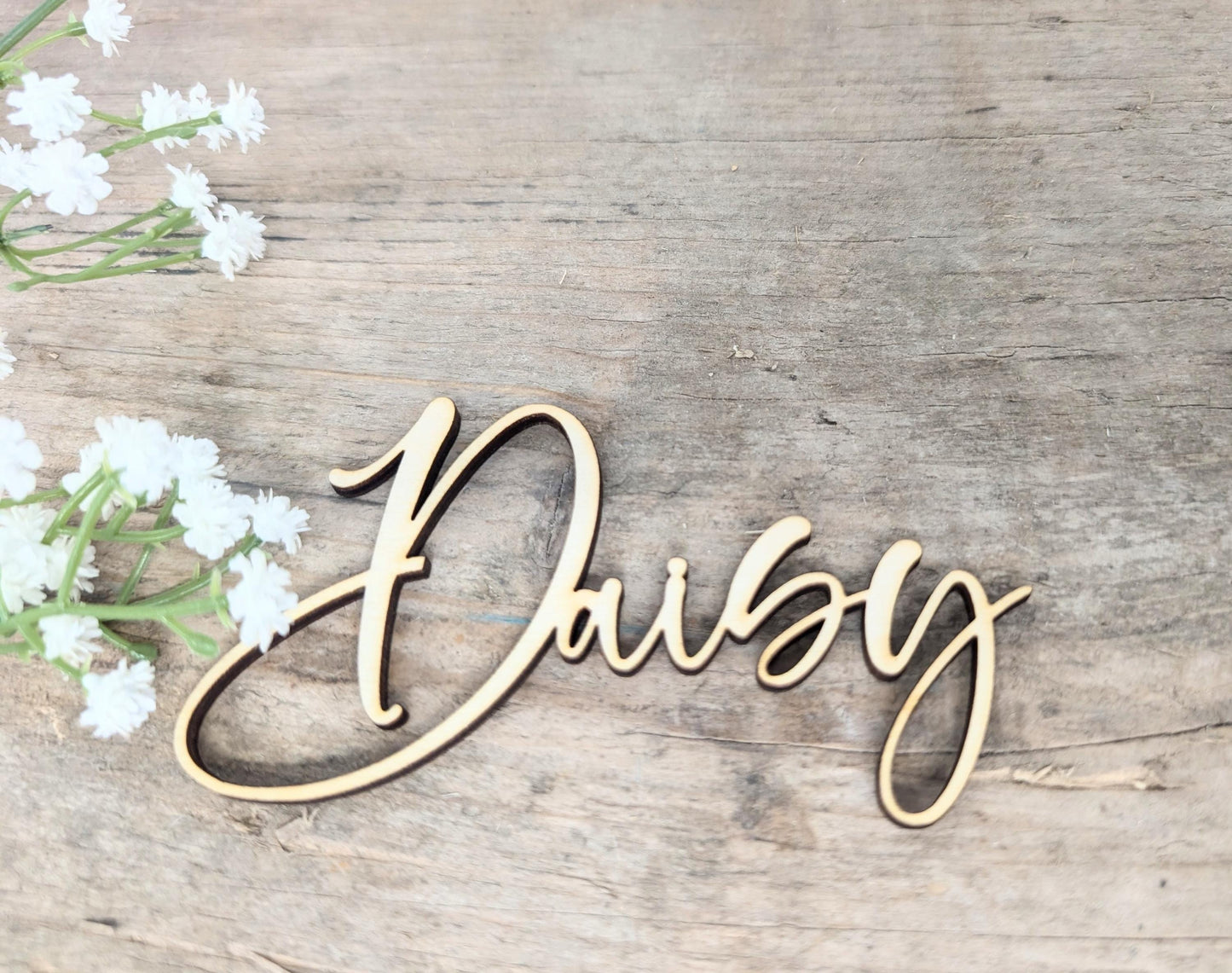 Personalised Wedding Name Places l Wooden Place Cards l Elegant Wood Place Names l Names for Tables at Weddings l Wedding Place Settings